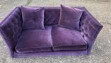 Bluebell Removable Cover 2 Seat Sofa in Damson Smart Velvet