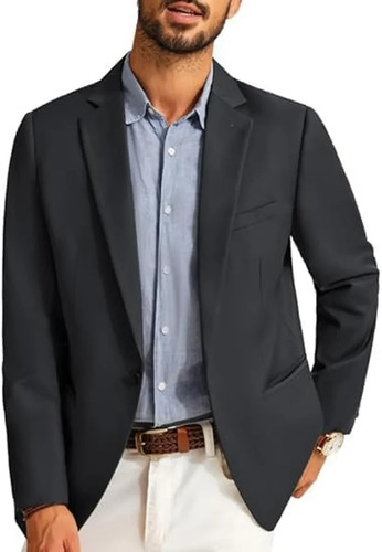Men casual wool blend blazer - men's,