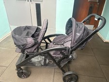 Black Double Joie 360 Stroller