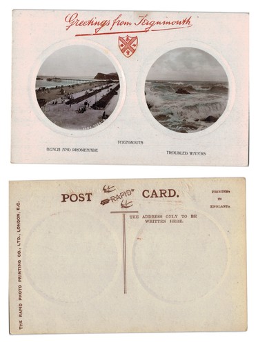 Vintage postcard greetings - -,