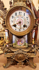 French Gilt Mantel Clock -