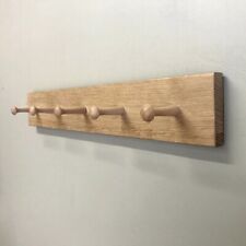 Oak Shaker Peg Rail Coat Rack