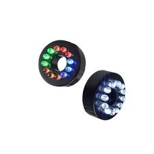 12V Underwater 12-LED Light Ring Submersible Fountain Pond Garden AC AdapterCy