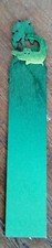 Crocodile ? Alligator Green Wooden Bookmark VGC! C32