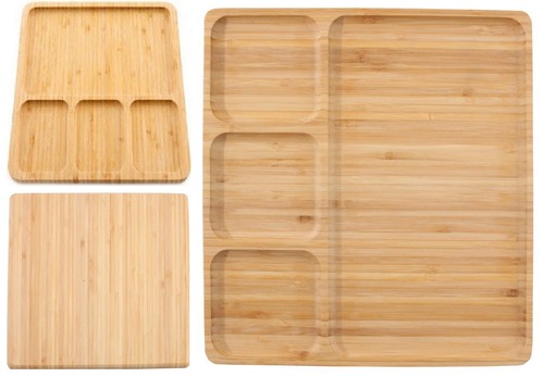 Bamboo wood tea fruit tray - wood,