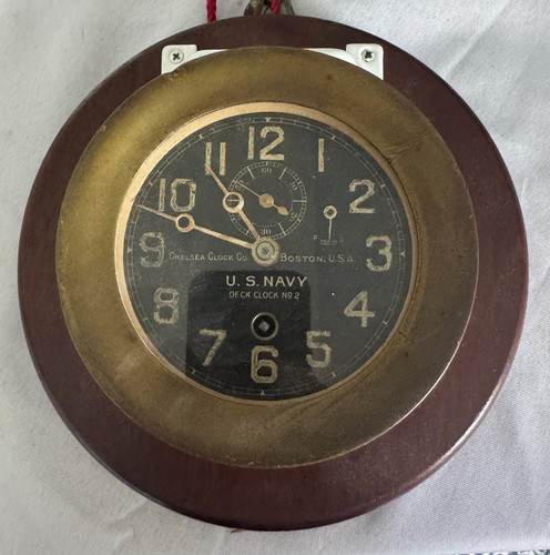 Vintage chelsea ships clock - vintage,