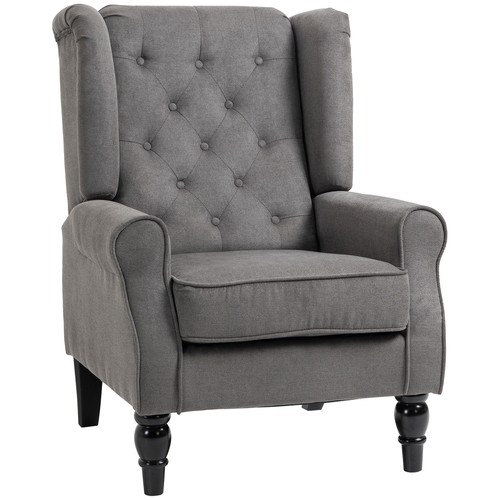 Accent chair button tufted - chair, button-tufted