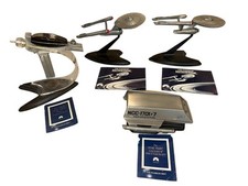 STAR TREK Pewter Replica SET- 4 Franklin Mint Limited Edition Replicas