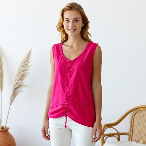 Lagenlook tunic dress pink - tunic,
