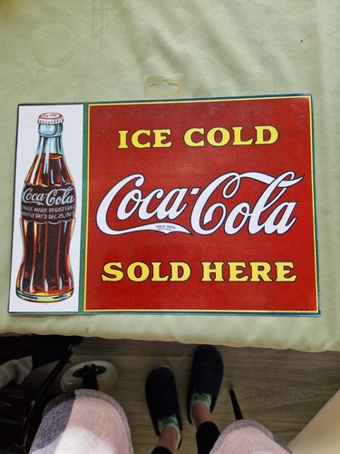 Coca cola tin metal - coca-cola,