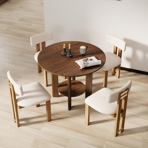 Round walnut home dining - 42",