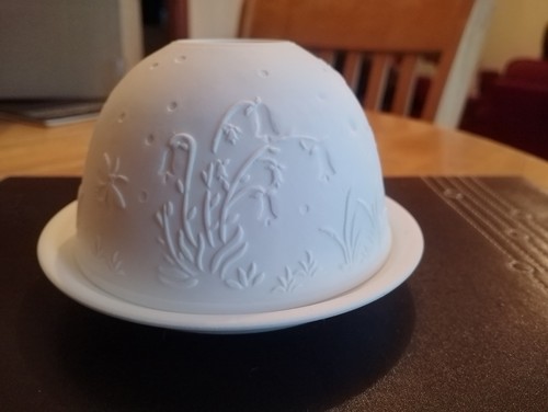 Porcelain dome tealight - porcelain,