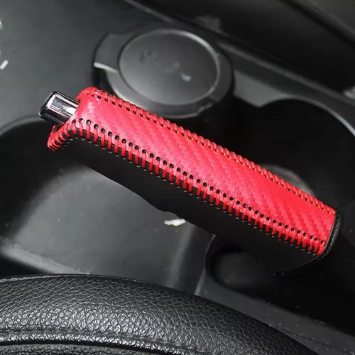 Red leather car hand - pu,