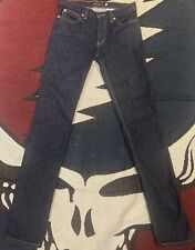 Earl Jean denim Jeans Size Waist 28 Leg 33 Dark blue Made In USA Skinny Slim