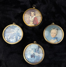 Set of 4 Vintage Miniature