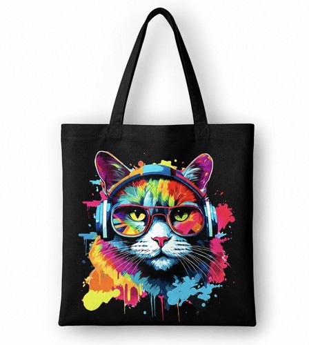 Music cat tote - tote, bag