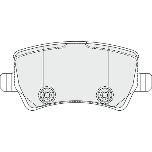 Brake pads set rear - rear, apec