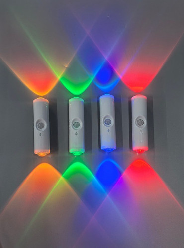 4pcs usb rechargeable - rgb, led