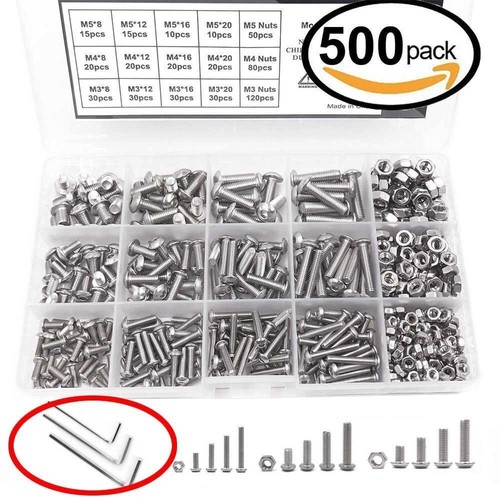 500pcs set m5 - m5, steel