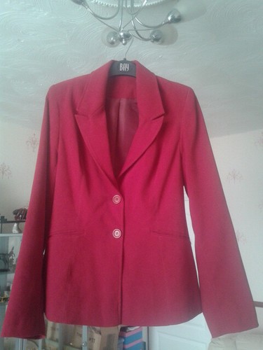Ladies red tailored velvet - red, tailored 