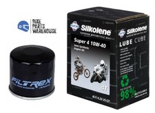 KAWASAKI Z900 RS CAFE 2018-2022 SILKOLENE SUPER4 10W40 OIL & FILTER SERVICE KIT