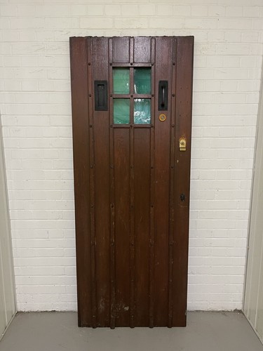 Reclaimed old oak wooden front - old,