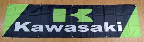 Kawasaki banner workshop sign - workshop,