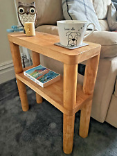 Hand made rustic / retro sofa side table for living room (recycled wood)