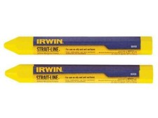 Irwin Strait-Line Crayon Yellow (Card Of 2) STL666062