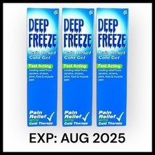 3 x Deep Freeze Cold Gel 100g - Fast-Acting Cold Gel With Targeted Cooling