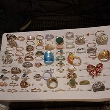 Costume JEWELLERY RING Bundle  of 69..various brands. All In VGC.  Sizes Sm & M