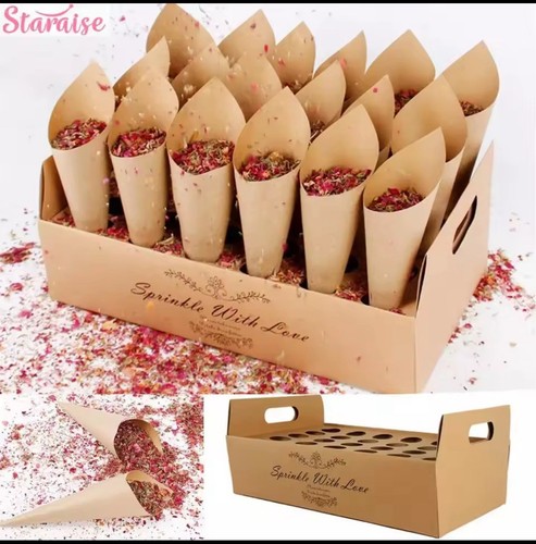Confetti cones and - stand, box