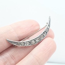 Antique Solid Silver Crescent