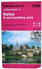 Ordnance Survey Landranger 74 Kelso 2nd issue