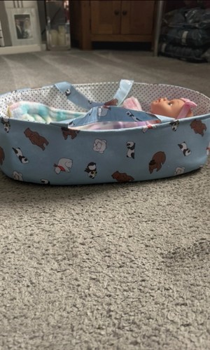 Handmade baby carry cot - , with