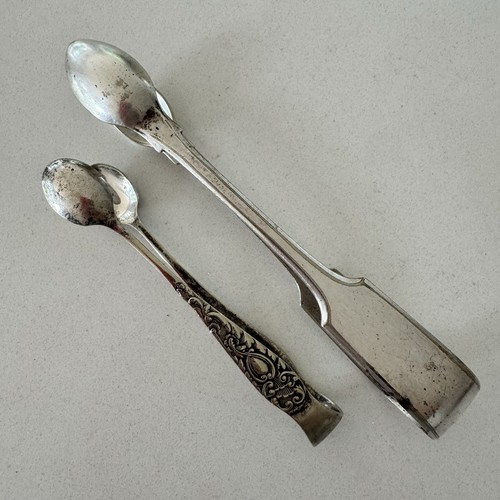 Vintage sugar tongs silver - 2,