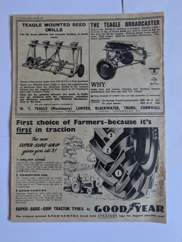 Vintage 1952 goodyear tractor - 1952,