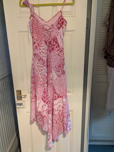 Pink floral dress size - pink,