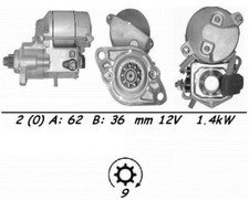 Genuine WAI Starter Motor for