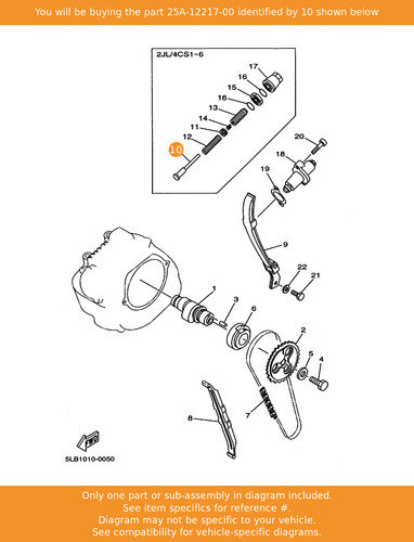 Yamaha rod chain tensioner - yamaha,