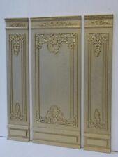 Dolls House Ornate Tall Wall Panels 1 / 12 Th Scale