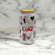 Diet Coke Cola 16oz Glass