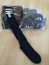 17 Pairs Navy & White Stripe Football, Hockey, Rugby Socks BNWT Mens Job Lot