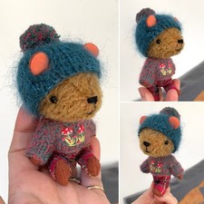 Handmade miniature teddy - handmade,