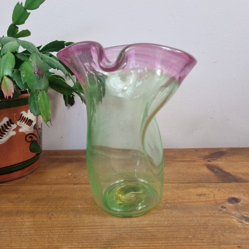 Vintage ombre glass wonky hand - vintage,