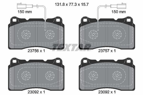 Front brake pad - pad, fits