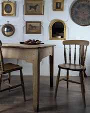 Victorian Rustic Pine Farmhouse Table - Seats Six