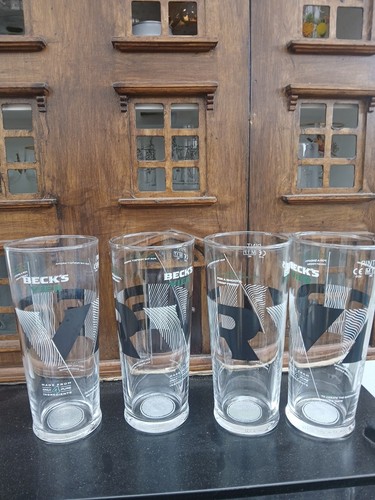 Beck vier pint glasses - beck's,