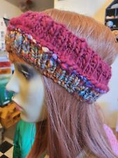 Hand Knitted Hand Spun Yarn Headband Dreads Ski 