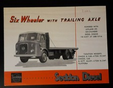 Seddon Diesel Six Wheeler with Trailing Axle Brochure 1960